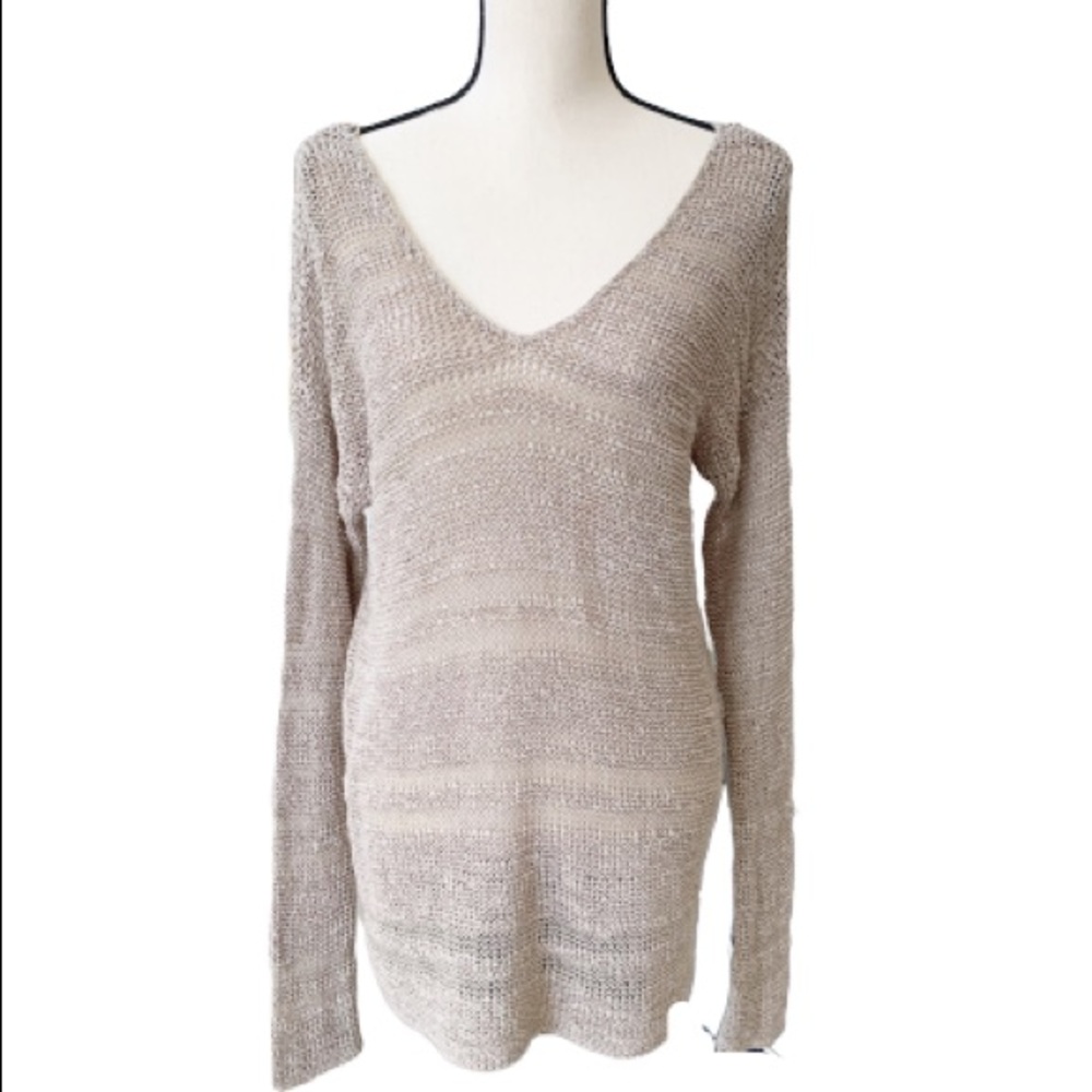 Splendid tan knitted tunic size M